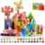RiteHold 150PCS Magnetic Building Blocks for Kids Ages 3-8, 0.8in STEM Magnetic Cubes, Montessori Construction Toys for Boys Girls, Creative Educational Building Set, Birthday