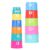 RiToEasysports Stacking Cups Toy, 11pcs Bright Color Nesting Cup Set for Baby Bath, Educational Toys with Letters Numbers