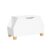 RiverRidge Kids Catch-All Collection Toy Box with Side Book Shelves Child-Safe Toy Storage Organizer With Childrens Bookshelf Side Slots For Kids Game And Book Storage – White