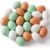 RIZGHWOY 2.4in Wooden Fake Eggs, Linden Locust Wood 24PCS