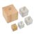 RIZGHWOY 5 Density Cubes Set Iron Copper Aluminum Solid Wood Density