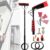RJYYYDS Water Fed Pole Kit with Solar Panel Cleaning Brush, Adjustable Window Glass Cleaner Featuring 180° Rotating Brush & 20M Hose, Ideal for Household & Outdoor Clea,12FT
