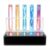 RKXKJ 5 Noble Gas Glow Tubes Set, Sealed Gas Discharge Tube, with Excitation Base & Stand, Inert Gas Glow Demonstration, 99.99% Purity, Ne/kr/he/xe/ar, Vacuum Sealed, for Party Decoration