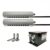 RKXKJ Industrial Ion Air Knife, 2‑pcs Anti‑Static Ionizing Air Bar, with 7.0kv High Voltage Generator, Stainless Steel Ion Needle, for Printing Film Converting Equipment 600mm