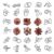 RLYLF 30pcs Brain Teaser Puzzles Game for Adults and Kids Ancient Wooden and Metal Puzzles 3D Educational Toys IQ Logic Train Family Games Party Favor Coffee Time Unlock Interlock Puzzles Box