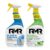 RMR Daily Defense Duo – Botanical Disinfectant Cleaner + Glass & Surface Cleaner + Repellent, 2-Step Multi-Surface Cleaning Bundle for Glass, Mirrors, Counters & Fixtures, 2–32 Oz Bottles