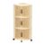 RMWHGDUL Corner Rolling Storage Cart, Utility Cart, Triangular Utility Cart, 3 Tier