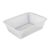 RMWHGDUL Storage Basket Versatile Polypropylene Organizer Compact Container Lightweight Structure Suitable for Laundry Room Dormitory Garage Home , White