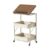 RMWHGDUL Utility Cart with Wheels, Versatile Organizer, Portable, for Nighttime Use, Ideal for Home, White
