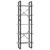 Roanoer 5-Tier Industrial Bookcase Concrete Grey Engineered Wood & Metal Frame 68.9″ H Adjustable Shelves Slim Storage Tower for Living Room Home Office Bedroom Modern Rustic Corner Display
