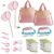ROBOTIME 2-Person Bug Catcher Kit for Kids – Complete Pink Outdoor Explorer Set with Double Tools for Siblings & Friends (Ages 3+)
