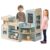 ROBOTIME Kids Grocery Store, Pretend Play Supermarket with Checkout Counter, Vending Machine Toy, Kids Coffee Maker & Cuting Food, Grocery Store Pretend Playset for Toddler Boys Girls