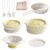 ROBOTIME Kids Pots and Pans Playset – 9 PCS Pretend Play Kitchen Accessories Set with Metal Cookware, Cooking Utensils & Storage Bag – Toy Pots and Pans for Toddlers Age 3+ (Yellow)