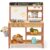 ROBOTIME Mud Kitchen for Kids Outdoor Wooden Kitchen Playset with Water Sink Storage Faucet Planting Pots Cooking Accessories Gift for Boys & Girls Educational Outdoor Toy Ages 3+