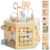 ROBOTIME Wooden Activity Cube for Toddlers, 13 in 1 Montessori Baby Activity Cube, Baby Play Cube Toy with Educational Features, Gift Wooden Cube Toy for Boys & Girls – 1 Year +