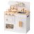 ROBOTIME Wooden Play Kitchen for Kids, White Kids Kitchen Playset with Pizza Oven, Cutting Pizza, Cookware & Accessories, Pretend Play Kitchen Toy for Toddlers Ages 3+