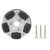 Robot Omni Wheel Aluminum Alloy Omni Directional Toy Car Handmade Accessories 360 Degree Rotation Replacement Upgrade Parts with Nylon PE Rollers Hardware Kits