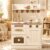 ROBUD Play Kitchen, Wooden Kids Kitchen Playset for Kids with Realistic Design, Sink, Oven, Stove, Cabinet, American Vintage Style, Age 3+