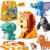 ROHSCE 3D Animal Puzzles for Kids Ages 3-8, DIY Paper Craft Kit
