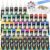 Roizefar Fabric Paint Set, 48 Colors with Metallic, Glitter & Neon, All-in-One Kit with Brushes & Palette, Permanent Textile Paint for Clothes, Shoes, Bags, Shirts, Canvas DIY, 0.34 oz Each