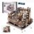 ROKR 3D Puzzles for Adults, Electric Model Kits Marble Spaceport LGC01, 472pcs Marble Run Brain Teaser Wooden Puzzles Building Toy, Desk Decor Creative Birthday Gifts for Men/Women 14+