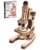 ROKR 3D Wooden Puzzle Microscope– 1:1 Replica with 40X-400X Magnification,Educational Science kit for Adults&Teen