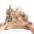 ROKR 3D Wooden Puzzles for Adults Miniature Marble Run Building Toys,DIY Pinball Machine Model Kits-Gear Ball Challenge EGC01