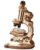 ROKR Wooden 3D Puzzle Building Kit, Real Optical Microscope with 40X-400X Magnification, STEM Science Toy for Students and Adults(ST005)