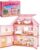 Rolife DIY Miniature Dollhouse Kit with LED Lights, Haley Island Fairy Rose Cottage, 1-Hour Build Beginner-Friendly 1:12 Fairy House Building Kit, Creative Gift & Collectible Display & Pretend Play