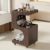 Rolling Bedside Cart, Mobile Storage Cart with Wheels, Side Table Organizer for Spa, Salon, Beauty, Bedroom, Living Room, Durable and Versatile Design for Easy Access