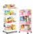 Rolling Cart:Baby Diaper Caddy Cart+Rolling Cart with Drawer