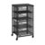 Rolling Cart with Drawers, 4-Drawer Storage Cart on Wheels with Wooden Top, Metal Utility Cart with Storage Drawers, Craft Storage Art Cart for Classroom, Office, Kitchen, Bedroom,Patent Pending