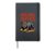 Rolling Fatties Cute Funny Fat Dog Design for Men Women Kids Hardcover Journal, Black
