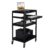 Rolling Instrument Cart, 3-Tier Steel Stand with Keyboard Shelf & Adjustable Height, Mobile Computer Workstation for Office, Lab, Rolling Computer Stand, Keyboard Shelf Carts, Tech Cart for Equipment