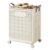 Rolling Laundry Hamper with Wheels and Lid, Plastic Laundry Basket with Sorting Compartments, Ventilated Clothes Organizer for Bathroom, Bedroom, Closet and Home Utility Spaces (Beige 60L)