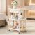 Rolling Storage Cart, 3-Tier Utility Cart with Drawers, Mobile Organizer Trolley with Wheels & Hooks for Bathroom, Bedroom, Beauty Salon