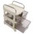Rolling Storage Cart with Drawers Simple Appearance Large Capacity Storage Cabinet for Study Room Office Supplies (2 Tiers)