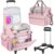 Rolling Teacher Bag with Wheels, Teacher Tote Bag with Detachable Trolley