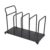 Rolling Utility Cart with Locking Brake & Removable Dividers, Portable Storage Solution for Garage, Studio, Warehouse – Easy Mobility Drying Rack to Protect Your Canvas (Black)