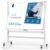 Rolling Whiteboard 48″x36″ Magnetic Dry Erase Board with Stand, Double Sided Mobile Whiteboard on Wheels, Non-Foldable Large Portable White Board for Office, Classroom & Home