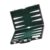 Rolls Up PU Leather Backgammon Game Mat Backgammon Board and Chess Set for Outdoors Travel Camping Family Game Parties Mat