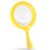 Rongon Kids Magnifying Glass Handheld Jumbo Magnifiers with Stand, Exploration Play Reading Magnifier Magnifying Lens for Nature Exploration, Science Experiments, 5X Magnification Loupe (Yellow)