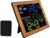 Room Thermometer Wood Grain Weather Station Barometer Thermometer Hygrometer Wireless Sensor LCD Display Weather Forecast Digital Alarm Clock