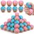 Roowest 12 Pcs Ice Cream Drip Pattern Baseball Party Favors Pink and Blue Stress Balls 2.36 Inch Foam Squeeze Balls for Stress Relief & Hand Relaxation, Birthday Party Decorations, Goodie Bag Stuffers