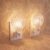 Ropoloogy 2 Pcs Coastal Night Light LED Night Lighting Plug into Wall with Light Sensor Sea Bathroom Decor Ocean Glass Rotating Nightlights White Soft Lighting for Home Hallway Bedroom (Seashell)