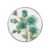Rose Bouquet Emerald Gems Round Fridge Magnets