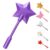 Roselli Twinkle Tap Wand Credit Card, 3D Fairy Wand Tap to Pay Card Holder, Princess Magic Wand Debit & Credit Card Holder, Star Wand Contactless Payment Gift for Adults，Purple