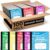 Rosmonde 100 Pack Bulk Primary Composition Notebooks, 200 Pages (100 Sheets), 9-3/4″ x 7-1/2″, Grades K-2, Primary Ruled Composition Notebook, Bulk Writing Journal, Hardcover, Assorted Marble