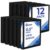 Rosmonde 1/2 Inch 3 Ring Binder Bulk, 12 Pack, Clear View Black Binder