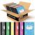 Rosmonde 12 Pack Bulk Composition Notebook Wide Ruled, Assorted Colors